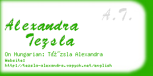 alexandra tezsla business card
